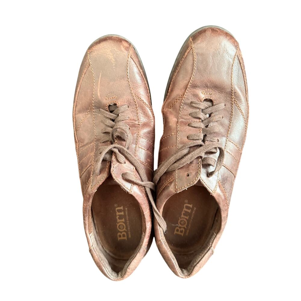 Born Brown Leather Lace-Up Casual Comfort Shoes Men’s Size‎ 12